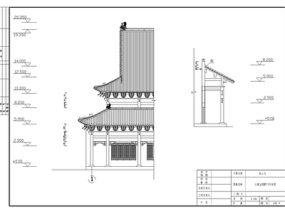 观音宝殿建筑详图 施工图