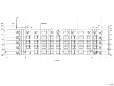 L形框架结构厂房建筑 施工图 工业建筑
