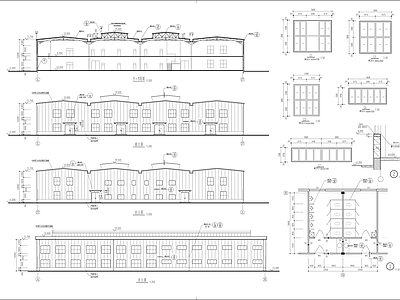 钢结构厨柜厂车间建筑节点 施工图 节点 结构节点图 钢结构节点