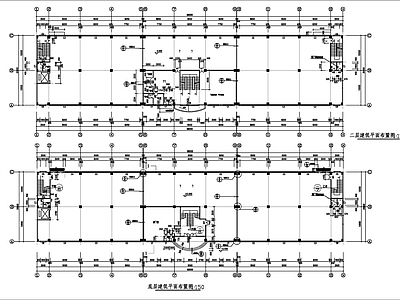 3层厂房建筑详图 施工图 工业建筑