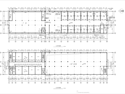 3层加工生产线厂房建筑 施工图 工业建筑