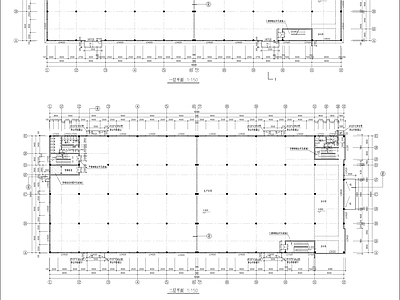 生产车间建筑 施工图 工业建筑 产业园建筑