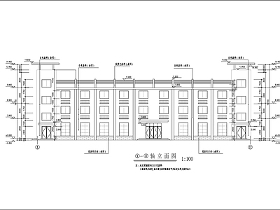 汽车零部件厂建筑 施工图 工业建筑