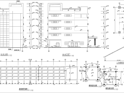电子厂车间建筑 施工图 工业建筑 产业园建筑