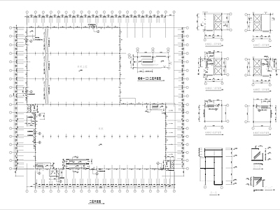 大型轻钢结构厂房建筑 施工图 节点 结构节点图