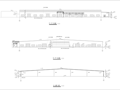 一层仓库建筑 施工图 工业建筑