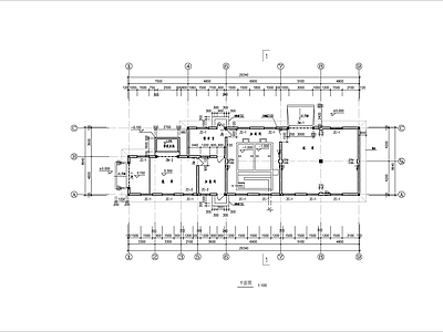 单层自来水厂加氯加矾车间四阀滤池建筑 施工图 工业建筑 产业园建筑