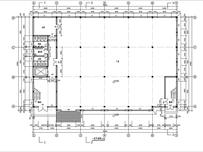 4层局部5层框架结构资产经营管理公司厂房建筑 施工图 工业建筑
