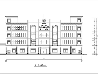 多层厂房建筑图 施工图 工业建筑