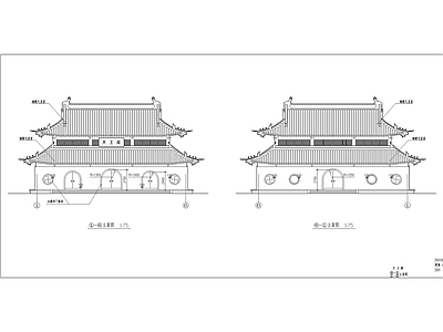 水陆寺天王殿建筑详图 施工图