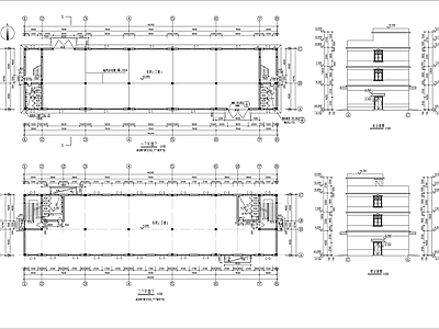 4层瑞泰车间建筑 施工图 工业建筑 产业园建筑