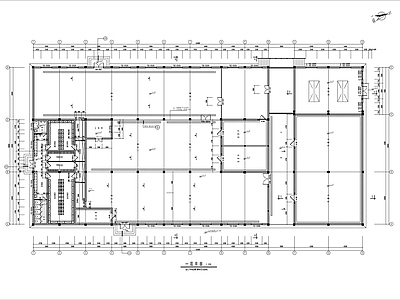 单层冷冻食品加工厂房建筑 施工图 工业建筑