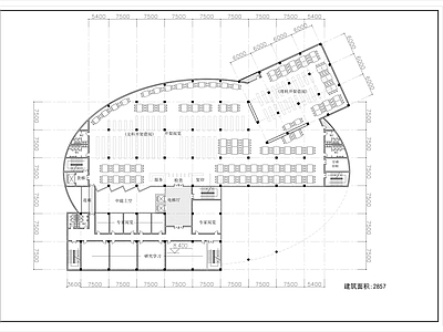 学院图书馆建筑 施工图