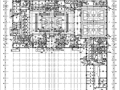 技师学校体育馆建筑 施工图