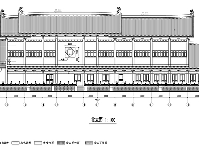 中式风学校建筑 施工图