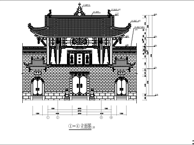 楼台古建筑图 施工图