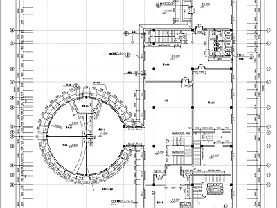 3层框架办公楼建筑 施工图