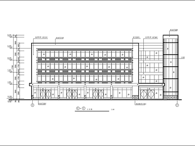 4层临街宾馆建筑 施工图