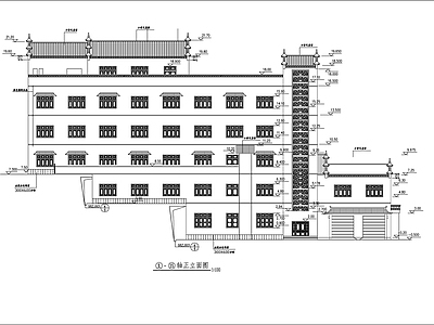 5层特色宾馆建筑 施工图