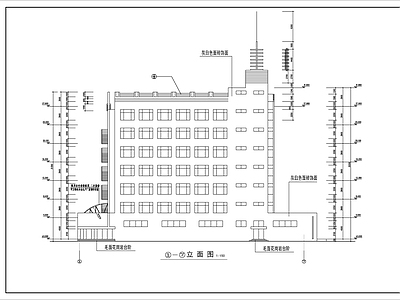 7层商店宾馆综合楼建筑 施工图