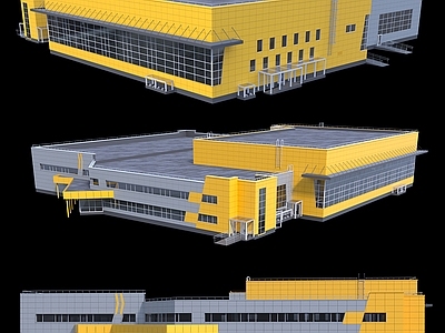 现代学校外观 学校建筑