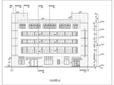 标准厂房建筑 施工图 工业建筑
