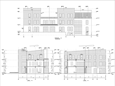 丙类生产车间建筑 施工图 工业建筑 产业园建筑