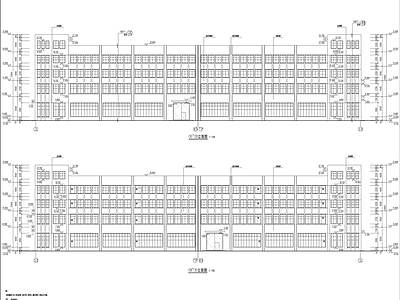 丁类生产车间建筑 施工图 工业建筑 产业园建筑