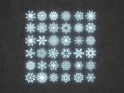 现代冰雪节 雪花灯  装饰灯