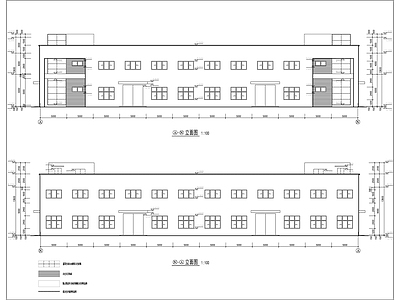 生产车间建筑 施工图 工业建筑 产业园建筑