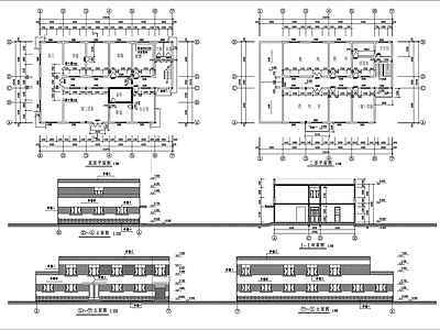 黄金铂金车间建筑 施工图 工业建筑 产业园建筑