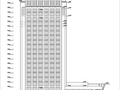 高层办公楼建筑 施工图