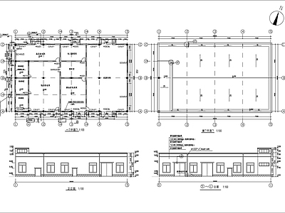 变电所建筑 施工图 工业建筑
