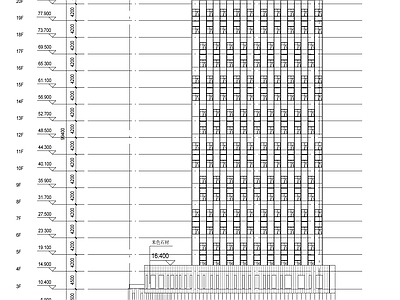 高层办公共楼建筑 施工图
