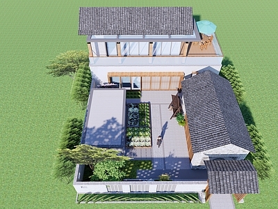 新中式乡村庭院
