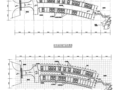 户外停车场详图 施工图