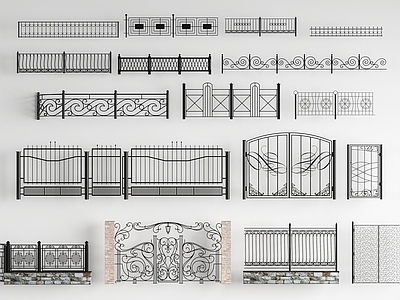 现代铁艺围栏护栏