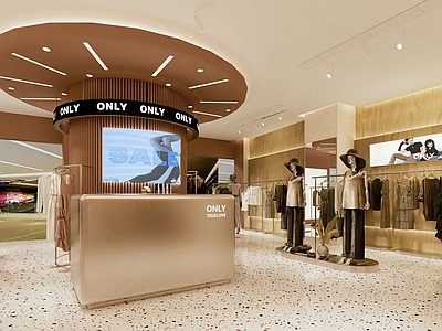 现代服装鞋店