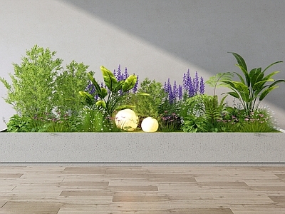现代绿植花箱