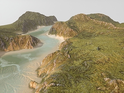 现代山谷河流景观