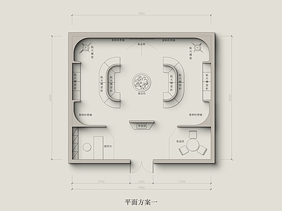 两种航空航天展厅平面图