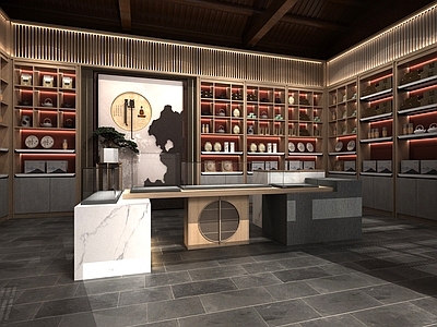 新中式玩具礼品店 文创售卖店 商品店 文创展厅