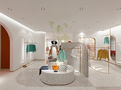现代服装鞋店