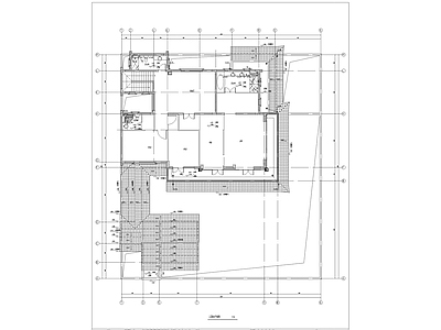 中式仿古别墅建筑给排水 施工图 给排水图