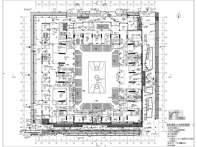 大跨度体育馆建筑 施工图