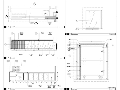吧台节点 施工图 家具节点详图
