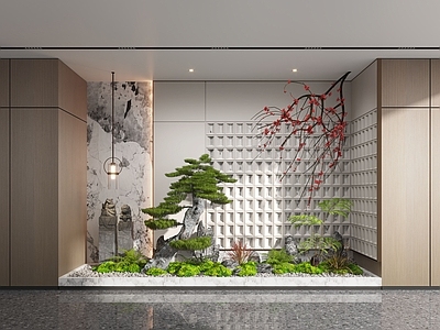 新中式室内景观造景