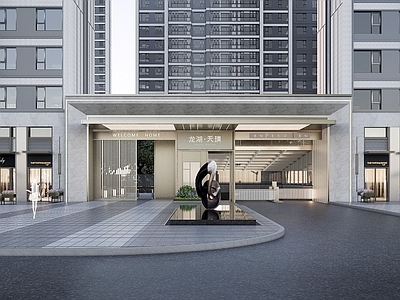 现代小区入口大门