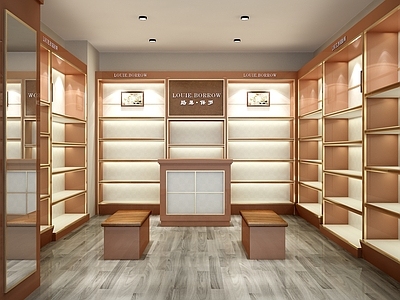 现代男服装鞋店