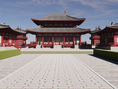 中式寺庙建筑